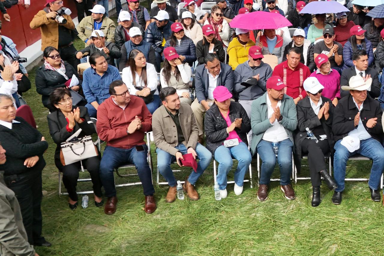 El presidente Salvador Santos Cedillo reconoce el liderazgo y compromiso de la gobernadora Lorena Cuéllar en su 4º Informe de Gobierno